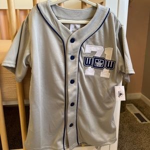 NWT Walt Disney World 1971 Castle Baseball Jersey Shirt for Kids S